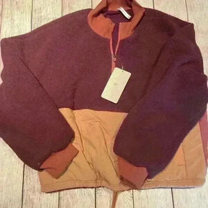 Fabletics Mallory Fleece Pullover Sherpa Sweater XXL